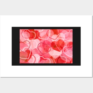 Love Heart Valentine Background Posters and Art